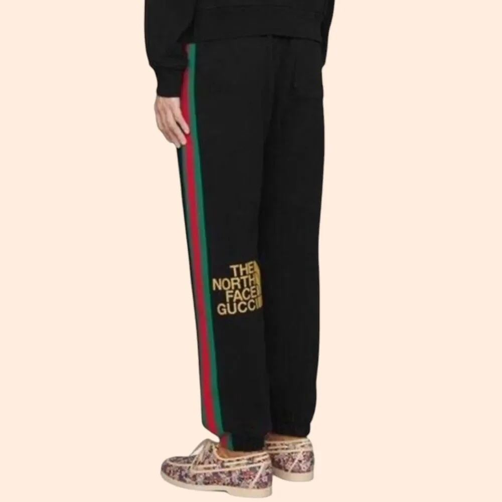 Gucci x The North Face Black Stripe Joggers
